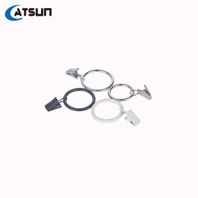 China Durable Cost Effective High Design 35Mm Iron Tension Rods Curtain Ring With Clips for sale