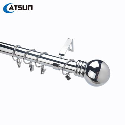 Chine CATSUN Metal Aluminum Alloy Shower Curtain Durable Decorative Rod Curtain Accessories 28mm Curtain Pole à vendre