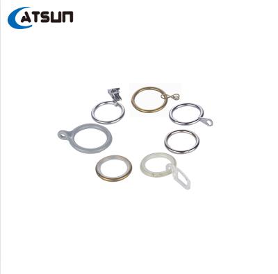 China China Best Style Durable Metal Curtain Shower Hanging Clip Ribbon Shower Curtain Hooks Rings for sale