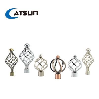 中国 Factory direct supplier durable twisted adjustable single curtain rod set 販売のため