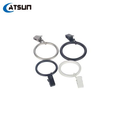 China Durable Chinese CATSUN Manufacturer Aluminum Alloy Bath Curtain and Shower Curtain Rings Curtain Rod Accessories for sale