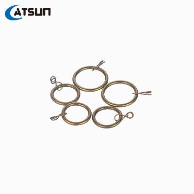 China 2020 New Product Durable Bathroom Shower Curtain Hooks Rust-Resistant Metal Shower Curtain Rings for sale