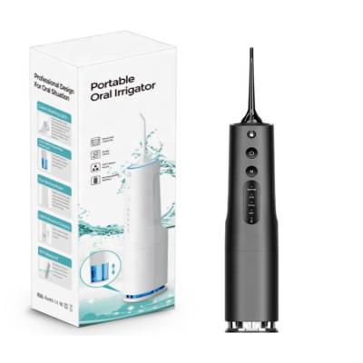 China Hotel Oral Hygiene Portable Oral Irrigator 360ML Water Tank Collapsible Water Flosser for sale