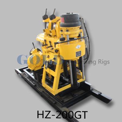 China Hydraulic water drilling rig HZ-200YG diamond core drilling rig for sale