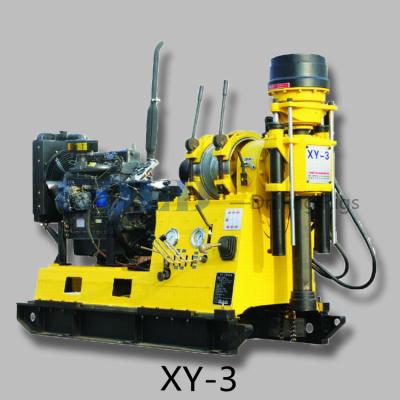 China XY-3 conventional water well drilling rig, wireline drilling mud rotary for sale