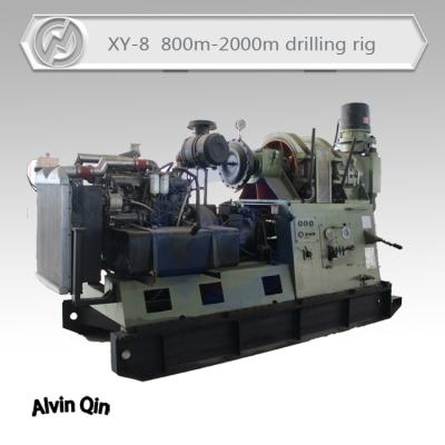 China Deep coring drilling rig XY-8, large diameter water well drilling for sale