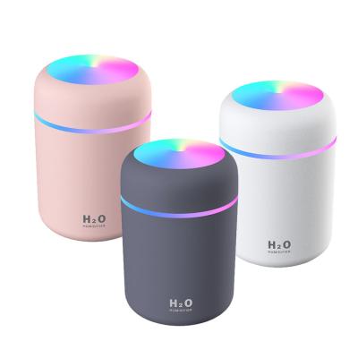 China Color Changing USB Ultrasonic Air Humidifiers Diffuser Amazon Mini H2o LED Light Humidifier Hit Mist Bottles Portable Wireless Cool Nebulizer Car for sale