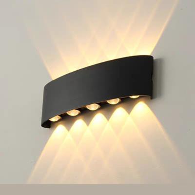 China Modern 4W 6W 8W 12W Outdoor Waterproof LED Wall Lamp Through Aluminum Decorate Wall Sconce Indoor Bedroom LED Wall Light for sale