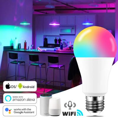 China warehouse led bulb light rgb led lighting 9w e27 e14 b22 smart wifi led bulbs led lighting 11w e27 e14 b22 smart wifi led bulbs for sale