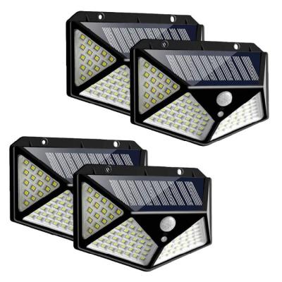 China Outdoor Waterproof 100LED Solar Panel Power PIR Motion Sensor Solar Garden Lights for sale