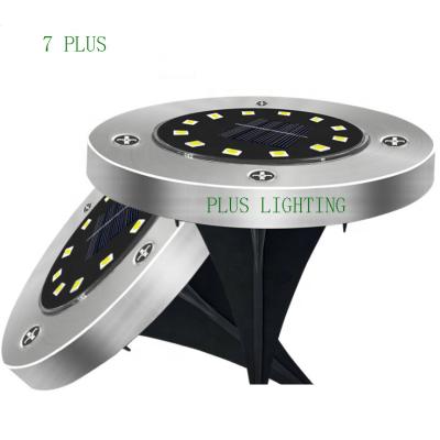 China Hot Sale High Quality Waterproof Led Solar Garden 8 0utdoor Garden Ground Lights For Lawn Patio Pathway Yard Deck Walkway for sale