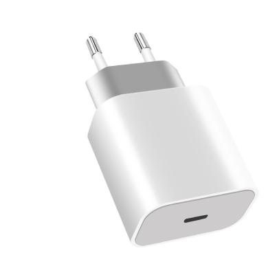 China Palladium 20W Quick Wall Charger Charging Tool Wholesale Mini 20W Electric Charger For iPhone 12 A USB Port + USB C Adapter for sale