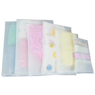 China OEM Stain PVC/EVA/PP Disposable Custom Clothing Underwear Socks Frosted Plastic Packaging Bag for sale