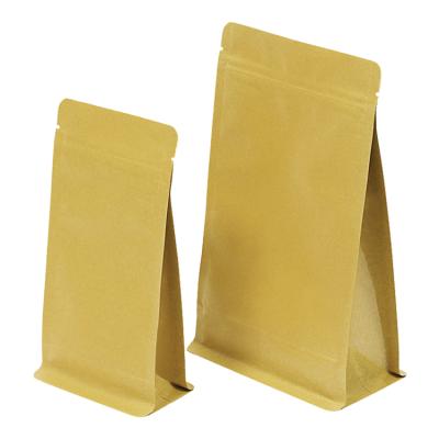 China Recyclable Composite Brown Kraft Paper+CPP Kraft Paper Snack Sealed Bag Supports OEM & ODM for sale