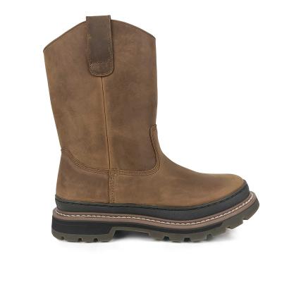 China Smudge High Quality Leather Protective Smudge Upper Cow Wellington Work Boots for sale