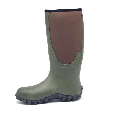 China Waterproof High Quality Slip On Waterproof Neoprene Farmer Boots Wellington Work Wellies for sale