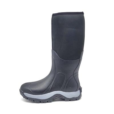 China Waterproof High Quality Slip On Waterproof Neoprene Farmer Boots Wellington Work Wellies for sale