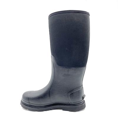 China High Quality Waterproof Slip On Waterproof Neoprene Wellingtons Wellington Work Boots For Hunting And Fishing for sale