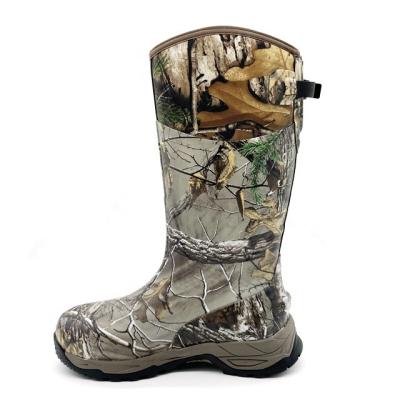 China Waterproof Mens Neoprene Waterpoof Camouflage Hunting Rubber Boots Fishing Boots for sale