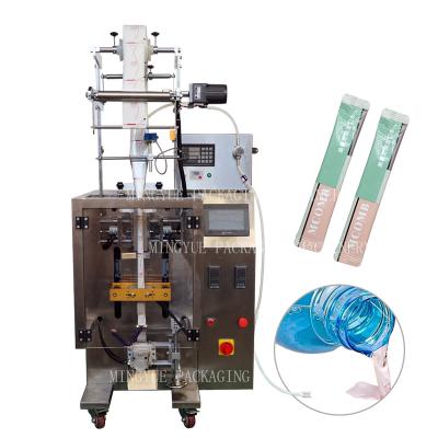 China Food Vertical Sachet Bag Remover Round Corner Liquid Olive Oil Packing Machine Liquid Oral Vital Packaging Equipment for sale