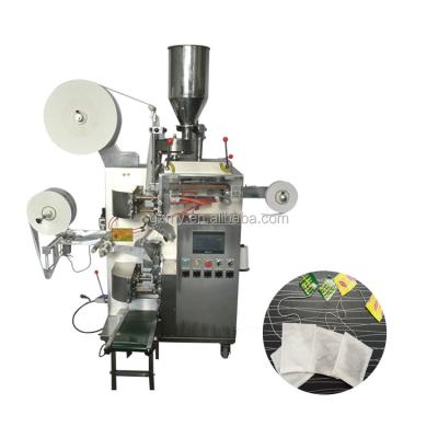 China Automatic Food Tea Bag Filter Paper Small Tea Powder Sachet Pouch Packing Machine With Wire Label 1.5g 2g for sale