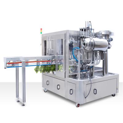 China APPAREL Automatic standup pouch beverage filling &capping and sealing machine for sale