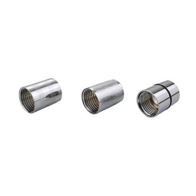 China Modern Bathroom Shower Fittings Connecting Jet Nut Double Knurling All Knurled Single Slot Nut for sale