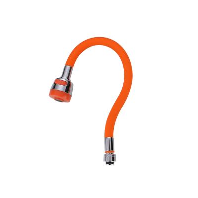 China Modern Stainless Kitchen Faucet / Brass Hose Orange for sale