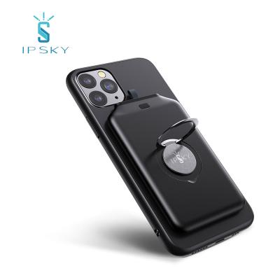 China Support IPSKY New Mini Charging Support IPSKY Smart Portable Power Banks QI Quick Fast Charging Slim Magnetic Wireless Bank for sale