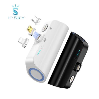 China Support Charging 3000mAh Mini Portable Small Power Charger New Fast Mobile Magnetic Power Banks for sale