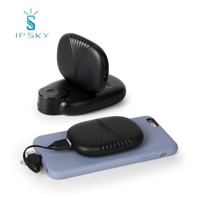 China Big quality mobile power supply IPSKY brand power sharing 8000mah silicone suction cup Qi wireless power bank for mobile phone for sale