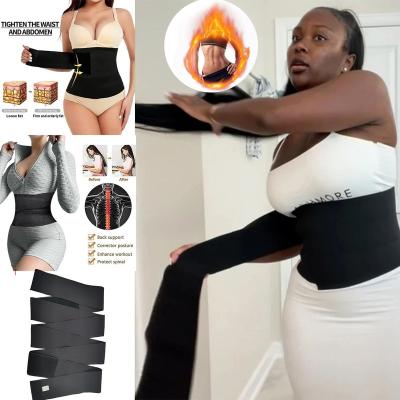 China Antibacterial Women Waist Trimmer Belt Slimming Corset Sweat Body Shaper Fitness Wear Belly Control Tummy Control Belt for sale