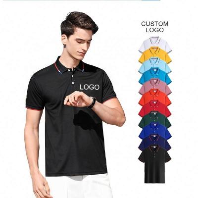 China Anti-Wrinkle Wholesales Cotton Fiber Mens Polo Golf Shirts Custom Designed Logo Polo Shirts Short Sleeve Blank Shirt Man Polo Shirt for sale