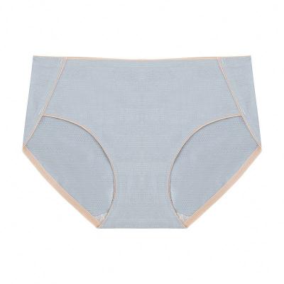 China Wholesale Solid Color Seamless Panties Mid Waist Panties Breathable Cotton Briefs Bragas Underwear Sheer Ladies Shorts for sale