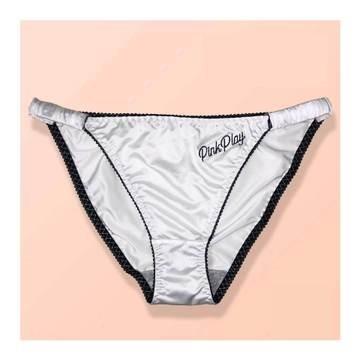 China 2021 New Style Breathable Embroidery Bikini Cotton Silk Felt Triangle High Split Fashion Women's Panties, women27spanties for sale