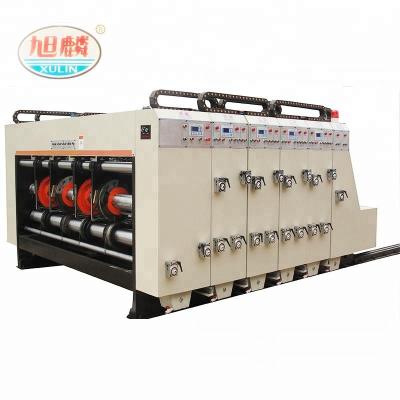 China xulin 4 color automatic flexo machine corrugated printing slotter die cutting machine 1300x2300mm for sale