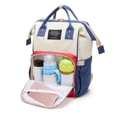 China Fashion Waterproof Custom Mummy Baby Diaper Bag Large Capacity Travel Mum Backpack Mom Care Diaper Bag Maternity Bag for sale