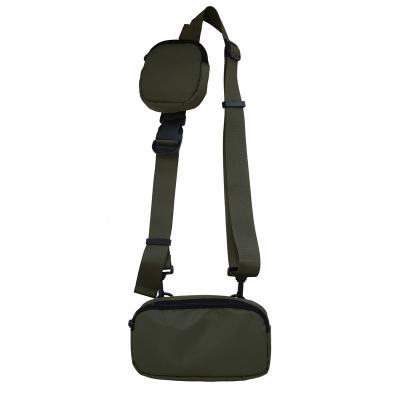 China SalePromotion Canvas Hot Running Belt Waterproof Water Proof Waist Bag Shoulder Armpit Shoulder Pack Pussy Bag With Purse for sale