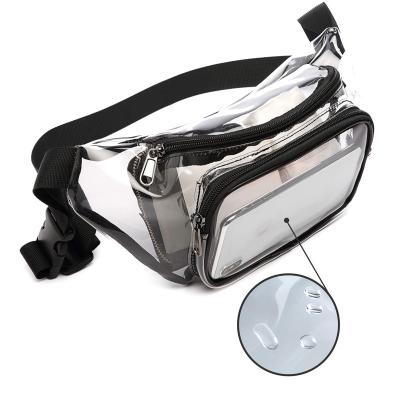 China 2022 Water Proof Custom PVC SIZE Bag Functional Color One Shoulder Cross - Clear Transparent Body Bag Chest Pouch for sale