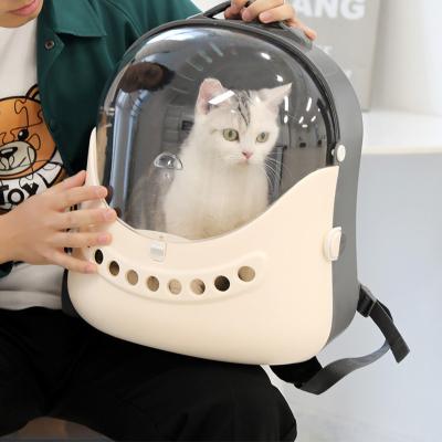 China Other High Quality Transparent Space Capsule Pet Cat Backpack Outdoor Shoulder Large Pet Carrier Bag Backpack for sale