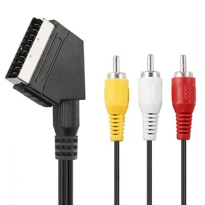 China The wire is 1.8m Soft AV TV RGB SCART Audio Video Cable Lead For NES Plug RCA Video Brand New Cable For NES For FC for sale