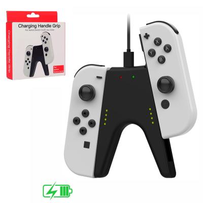 China Small and Light 2 in 1 Grip Holder Gamepad V-Shaped Fill Converter for Nintendo Switch Series Joy-Con for sale