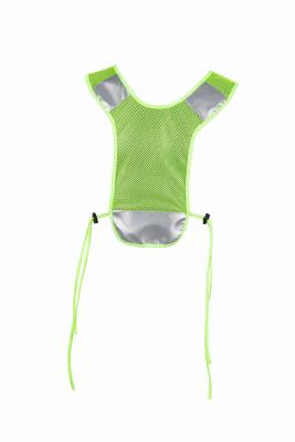 China Yellow Running Reflective Vest With Pocket Hook And Loop Closure for sale