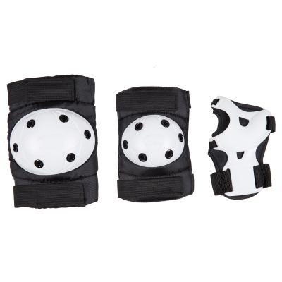 China 210D Nylon Fabric PP Cap Kids Roller Skate Pads Black for sale