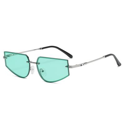 China Fashion Sunglasses Shade Women Design Uv400 Sunglass Fashion Trend Small Frame Fashion Metal Personality Design Sunglasses Wholesale for sale