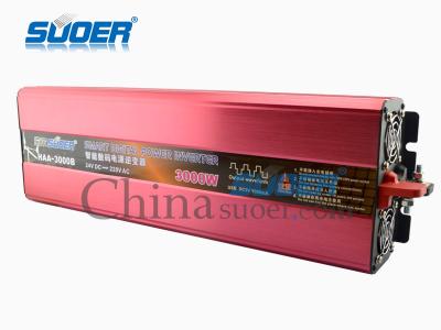 China El nuevo inversor de corriente solar de Suoer modificó el inversor de corriente solar del inversor de corriente 12v 220v del inversor 3000w de la onda sinusoidal en venta