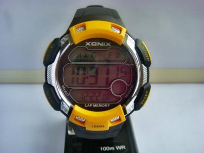 China Round Sporty Mens Quartz Digital Watch With 24 World Time Zone for sale