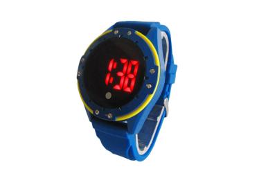 China Silicone Strap LED Digital Wrist Watches 3 ATM Sports Watch For Men for sale