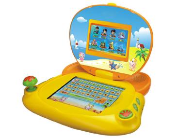 China Lovely Yellow baby learning tablet for early education , kids learning laptop for sale