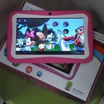 China niños coloridos 3G que aprenden la corteza A13 1.2GHz del Tablet PC del panel táctil de 7 pulgadas en venta